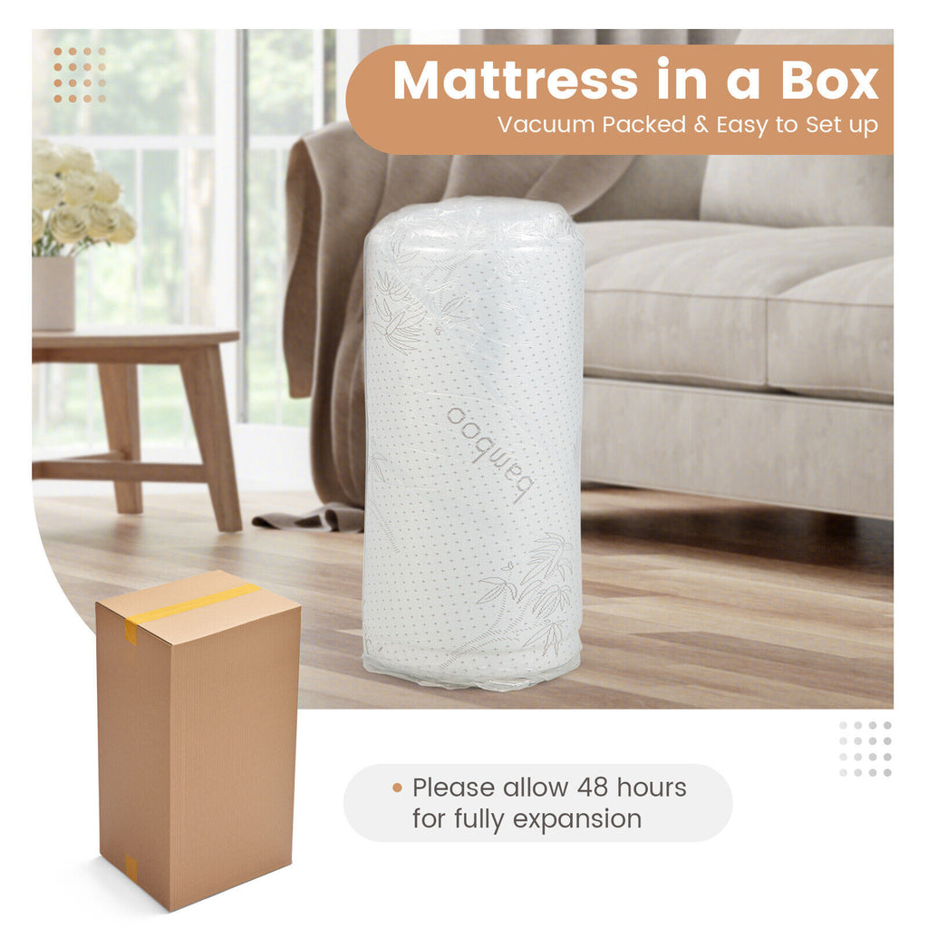 4 Inch Cooling Gel Memory Foam Mattress - Twin Size