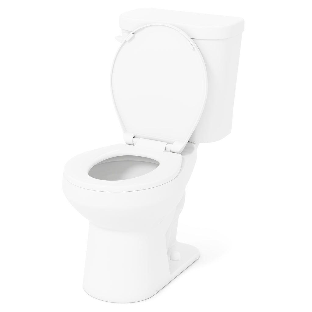 Two-Piece Round Toilet with ADA Comfort Seat - Single Flushing Knob