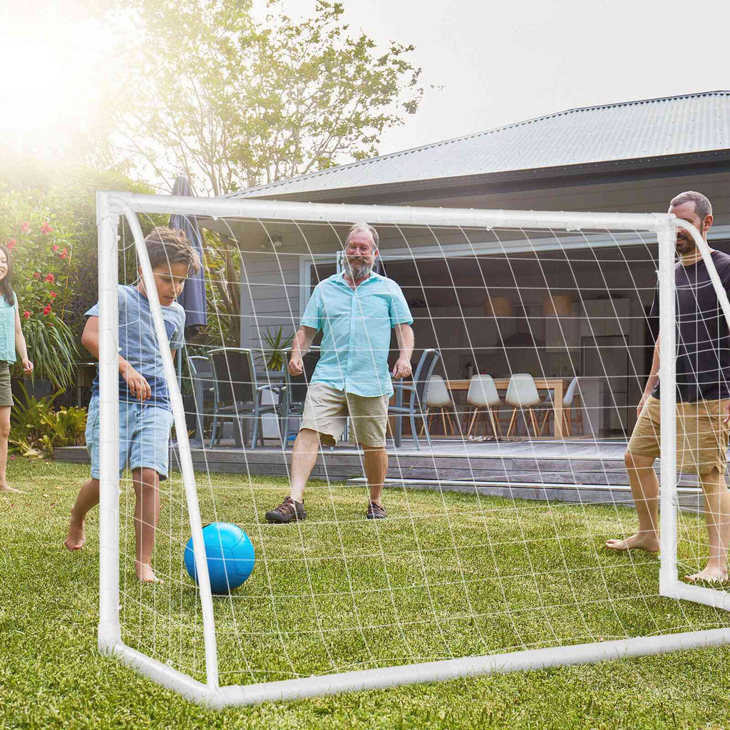 Soccer Goal with Durable UPVC Frame & High-Strength Net - 6x4 ft S