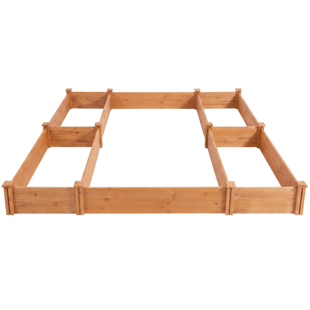 U-Shaped Wooden Raised Garden Bed - Orange