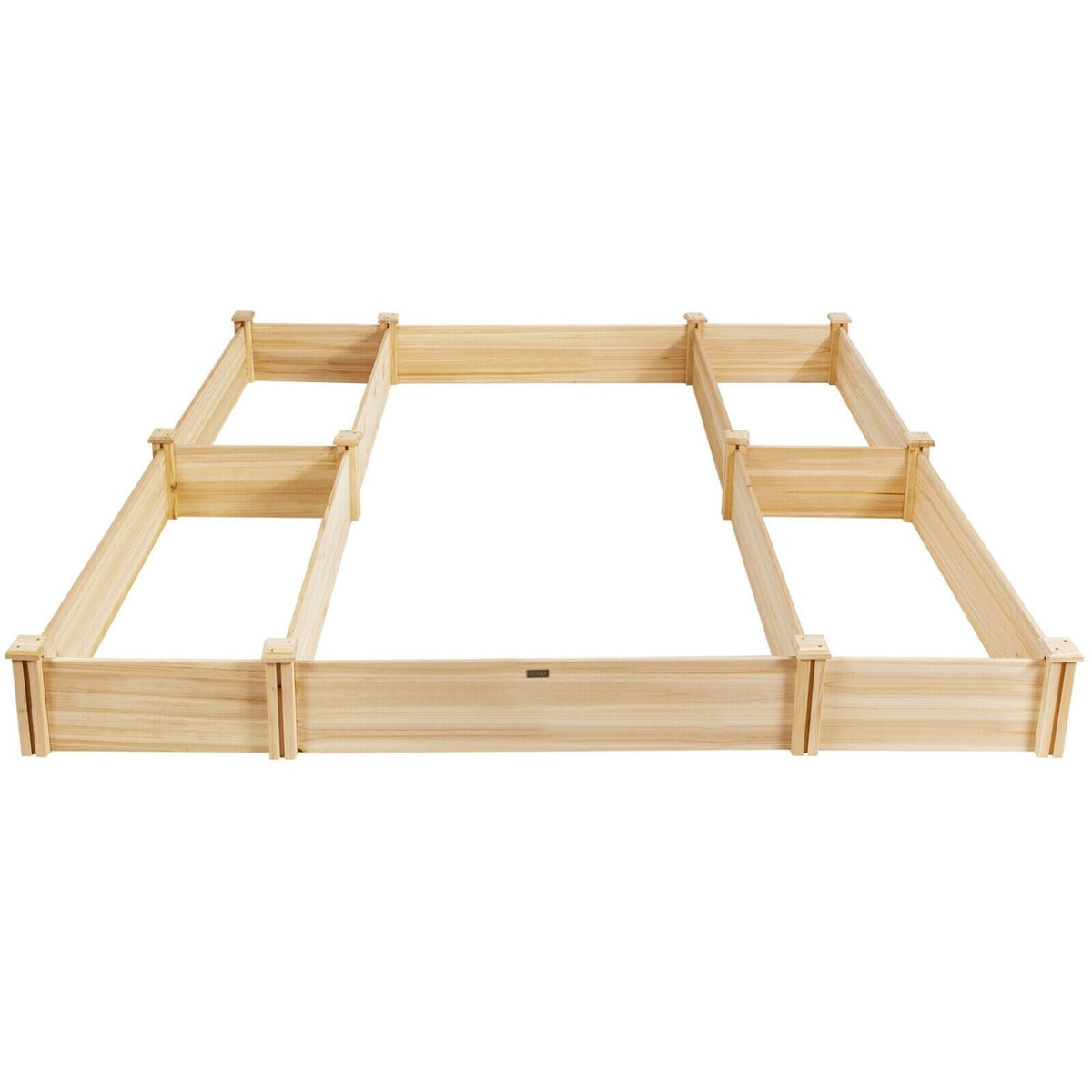 U-Shaped Wooden Raised Garden Bed - Natural