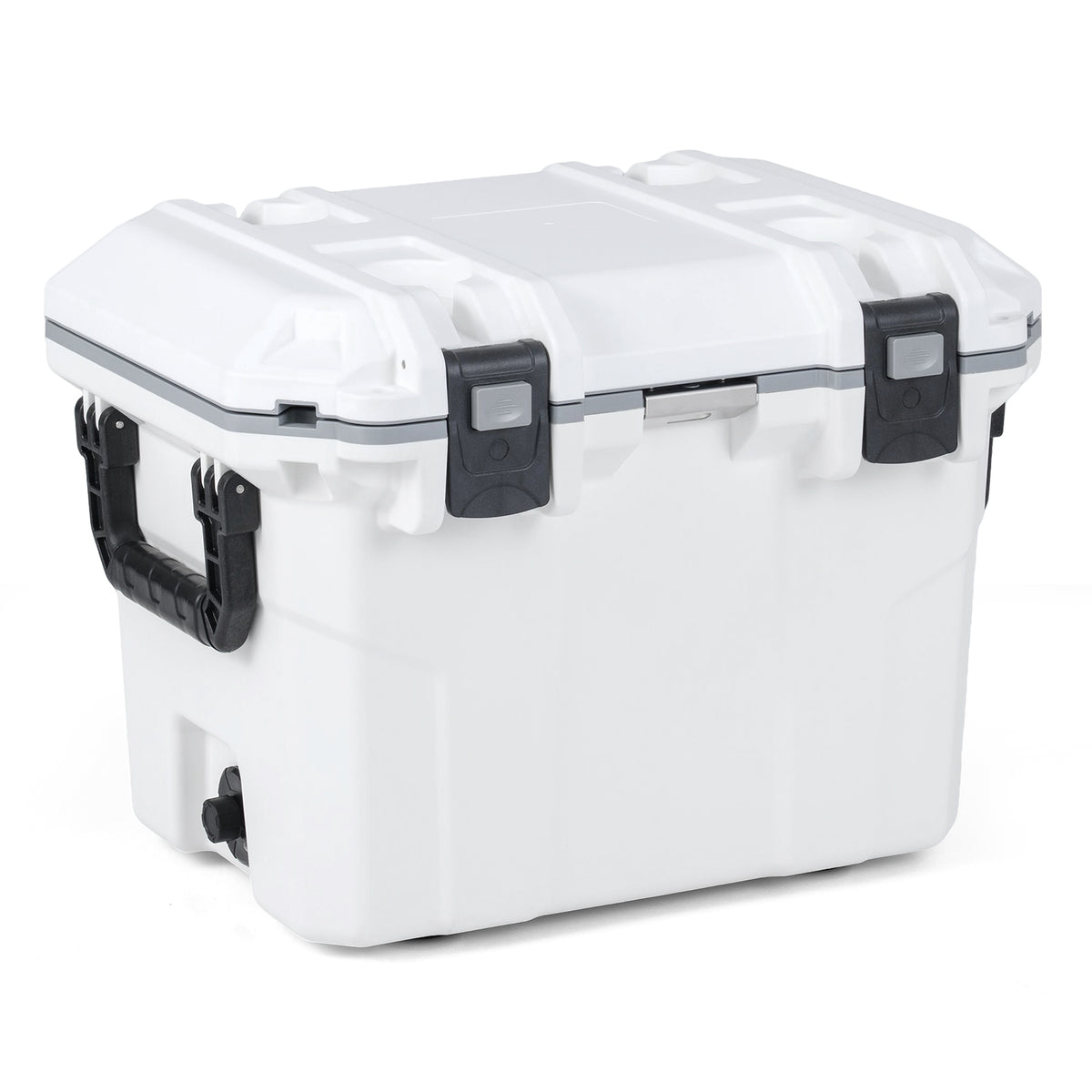 53 QT Hard Ice Chest Cooler - White