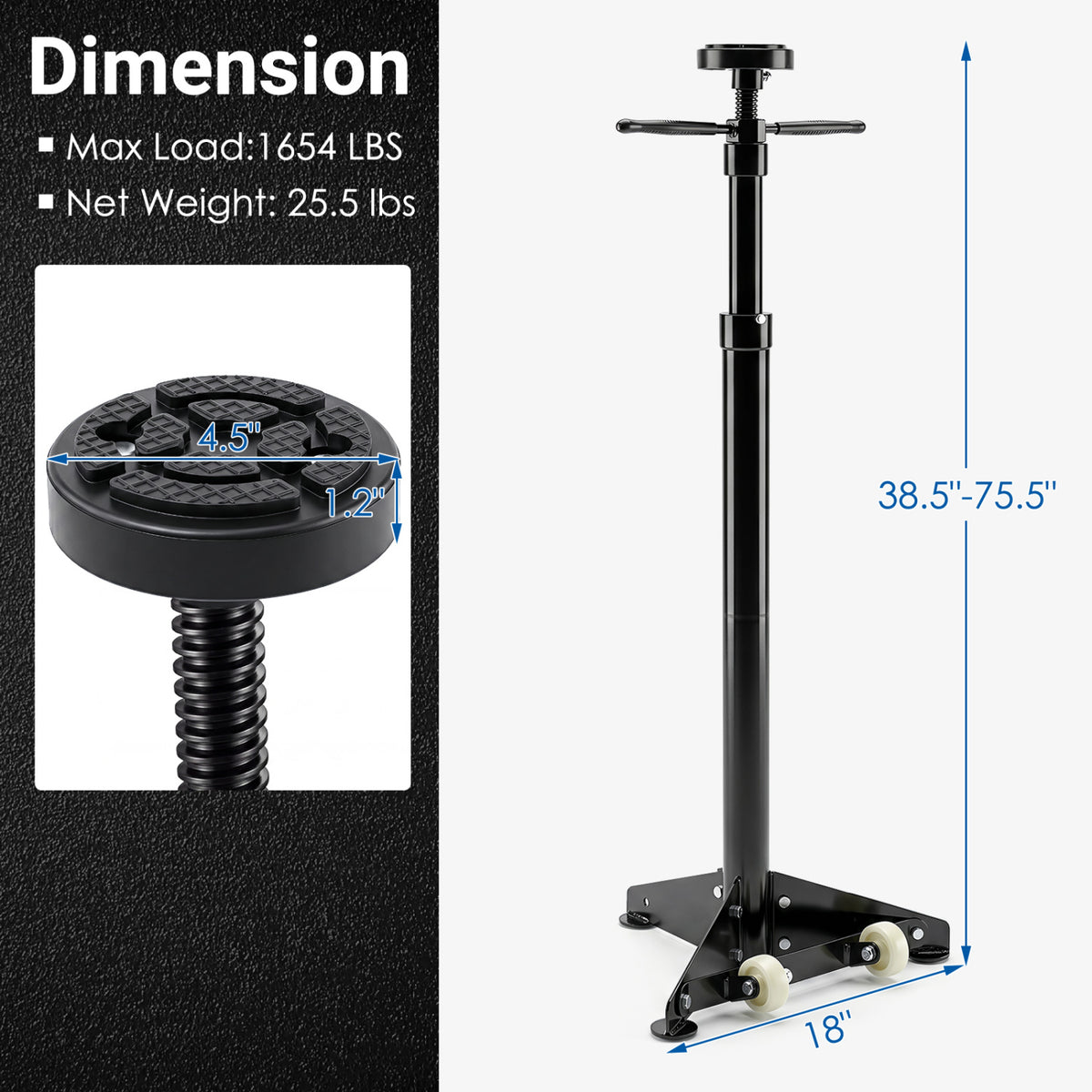 Underhoist Support Stand for Vehicle Components