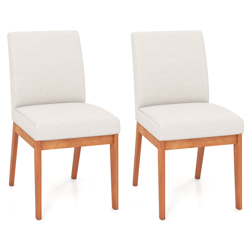 Upholstered Dining Chairs Set of 2 - Beige