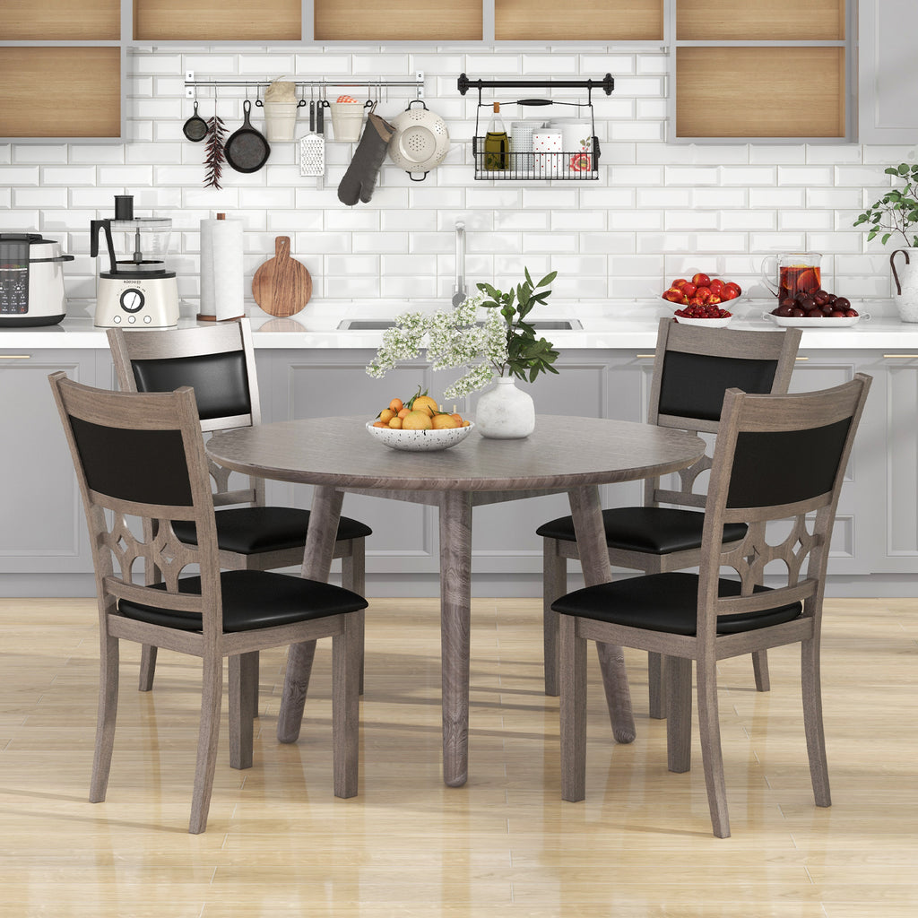 Upholstered Dining Chair Set of 2 - Gray