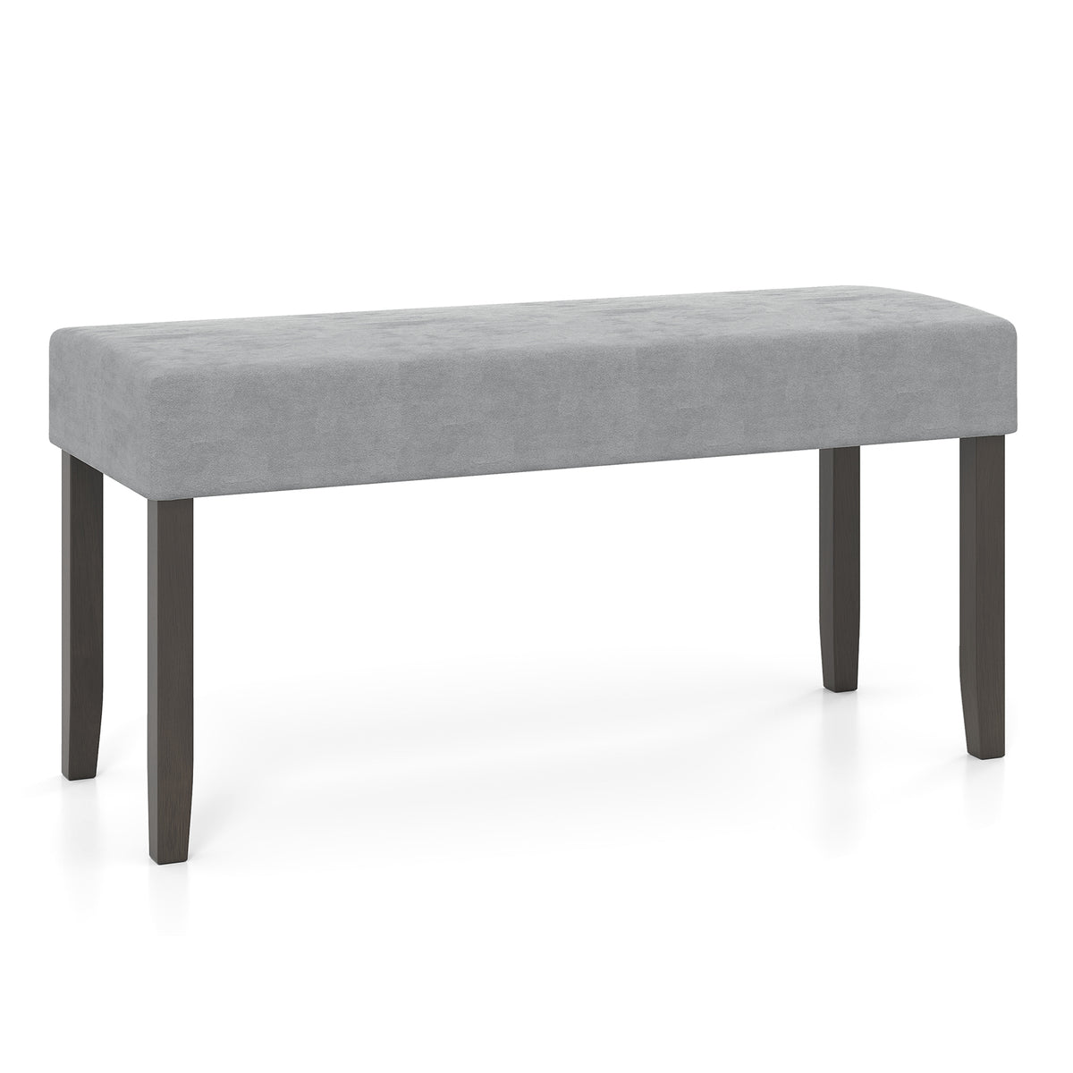 Upholstered Entryway Bench with Storage - Gray