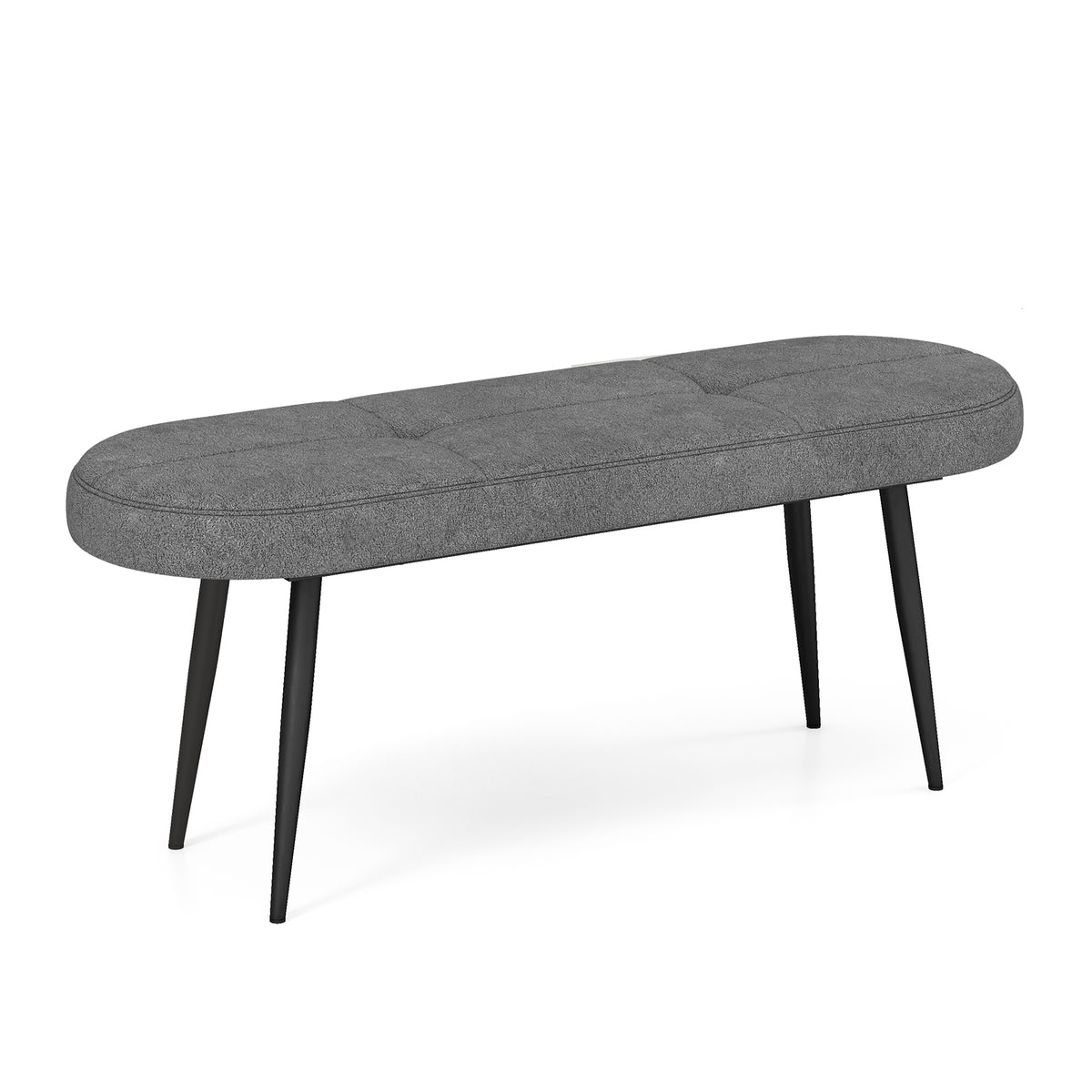 47 Inch Upholstered Entryway Bench - Gray