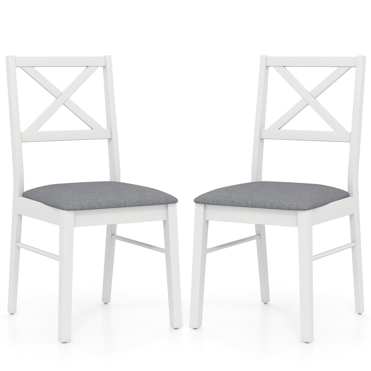 Upholstered Dining Chairs Set of 2 - Brown
