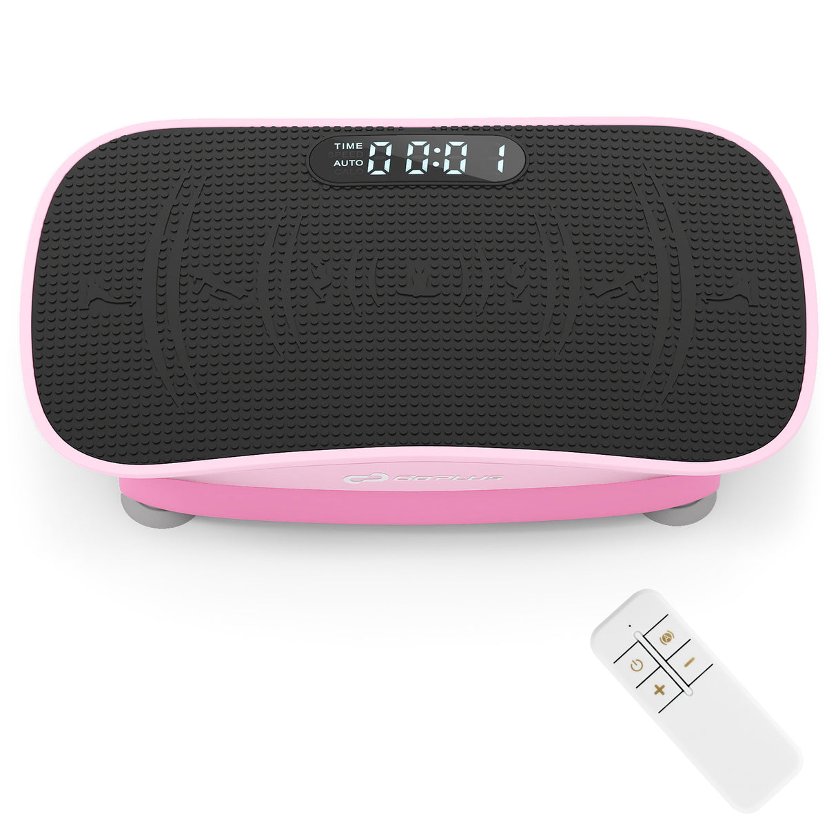 Pink 20 Inch Vibration Exercise Machine for Fat Burn & Weight Loss - 10 Speed Levels