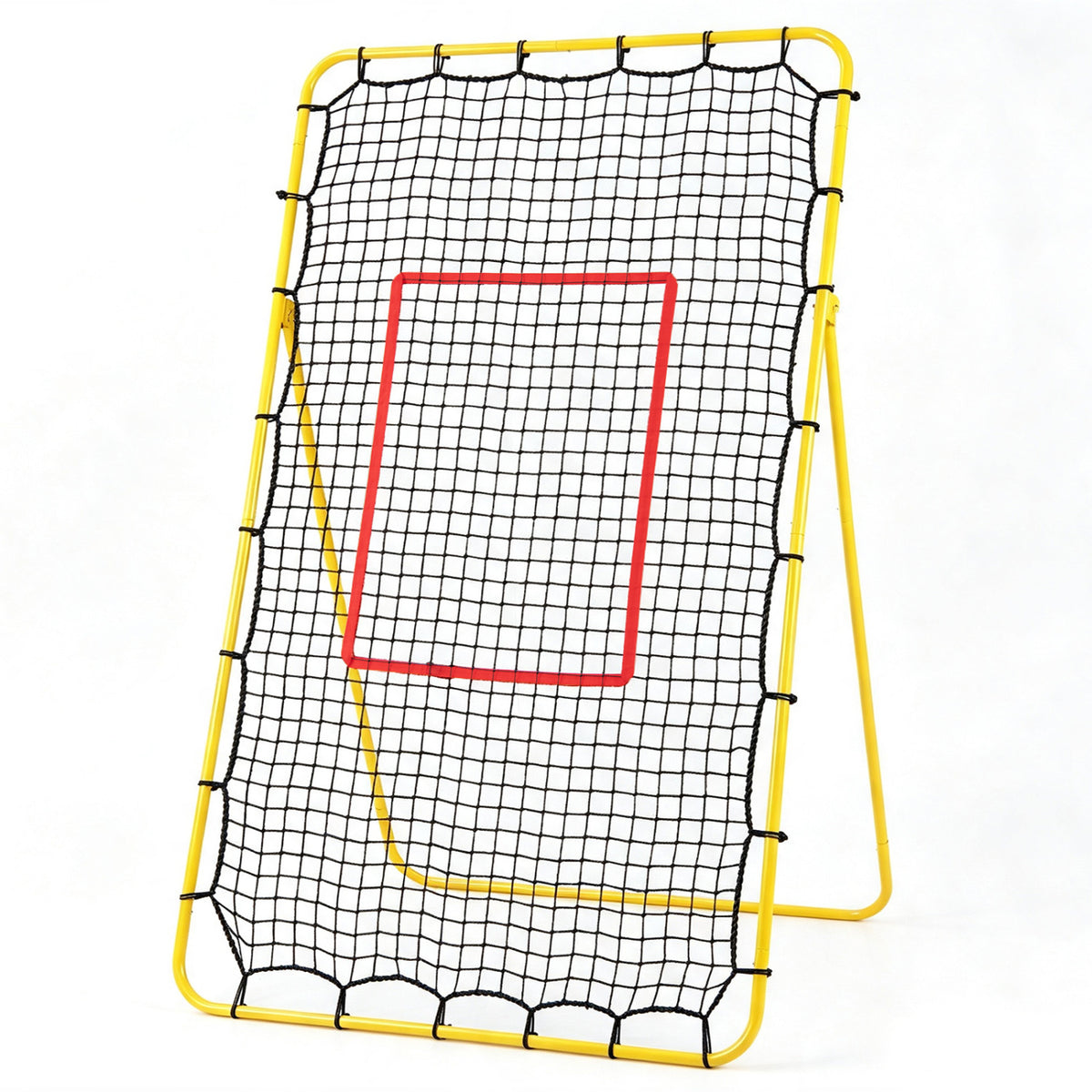 Volleyball Rebounder Net with 4 Adjustable Angles for Bumping and Spiking - Heavy Duty Outdoor Practice Equipment