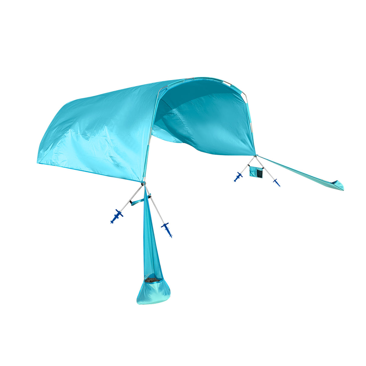 Wind Powered Beach Tent Portable Sun Shelter Canopy for Picnic