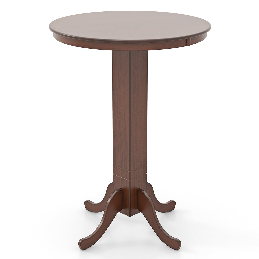 3-Piece Wood Pub Table Set with 2 Stools