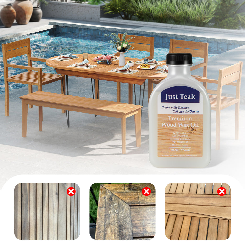 Wood Oil Cleaner and Brightener for Furniture – Set of 2