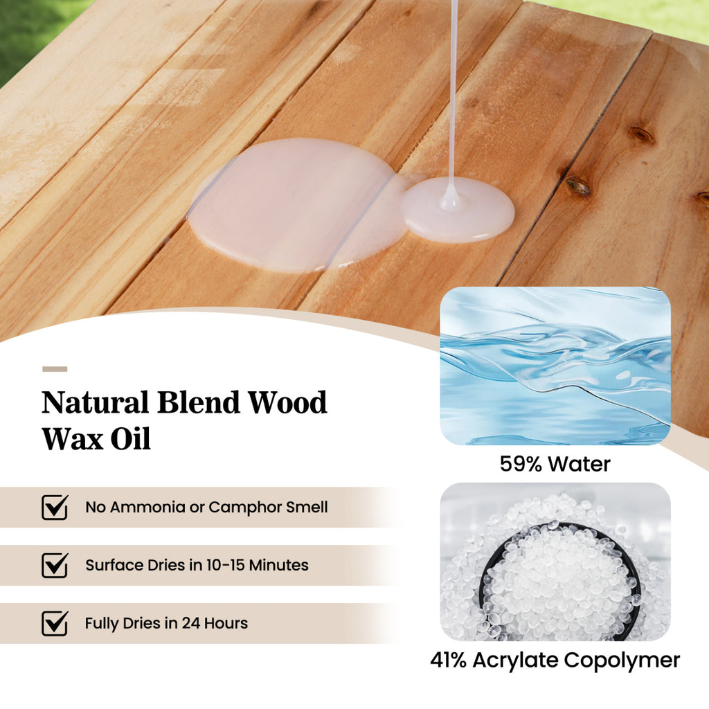 Wood Oil Cleaner and Brightener for Furniture – Set of 2