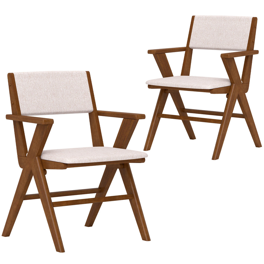 Kennedy Armchair Set of 2, Black – Padded Dining Chair