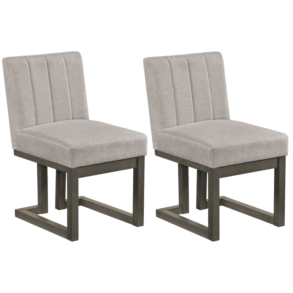 Modern Farmhouse Dining Chairs Set of 2, Gray