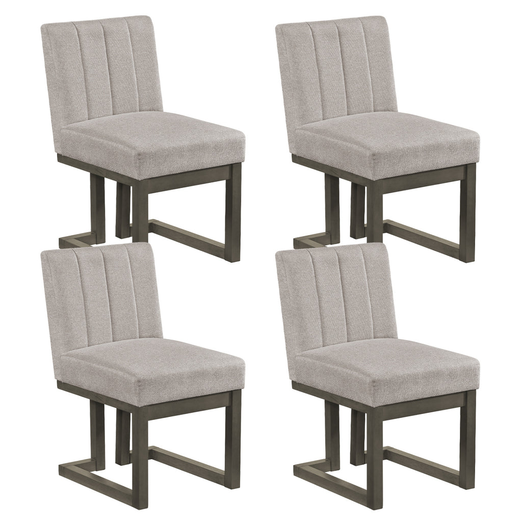 Modern Farmhouse Dining Chairs Set of 2, Walnut