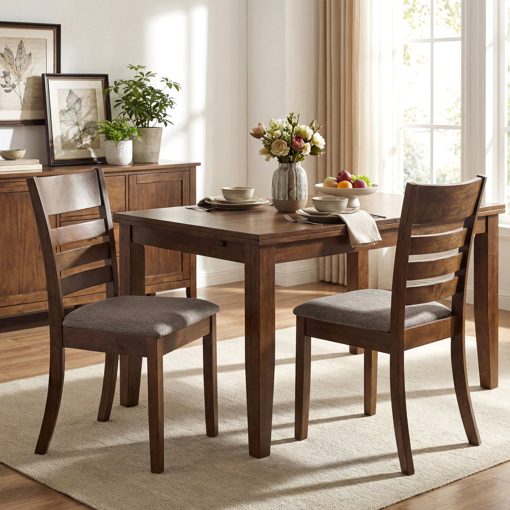 Upholstered Dining Chairs Set of 2, Black