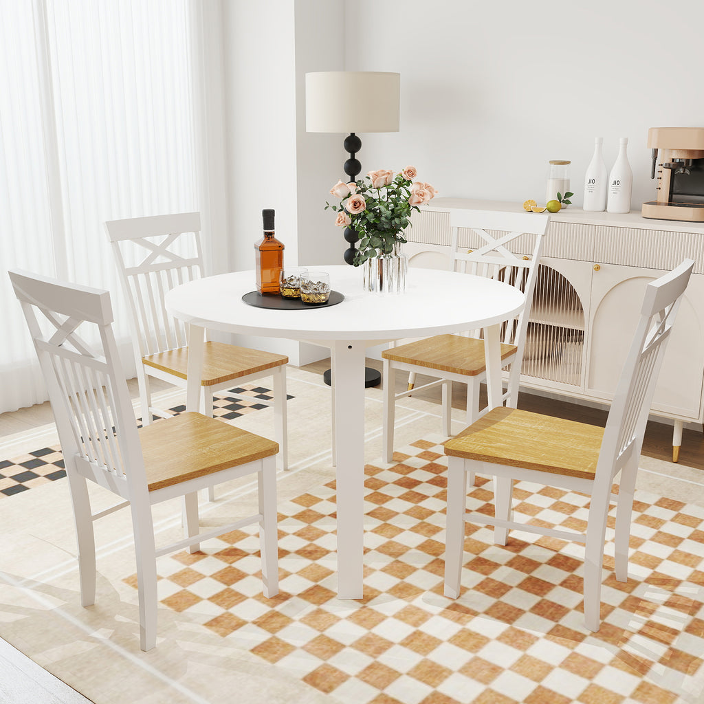 Wooden Dining Chair Set of 2 - Natural