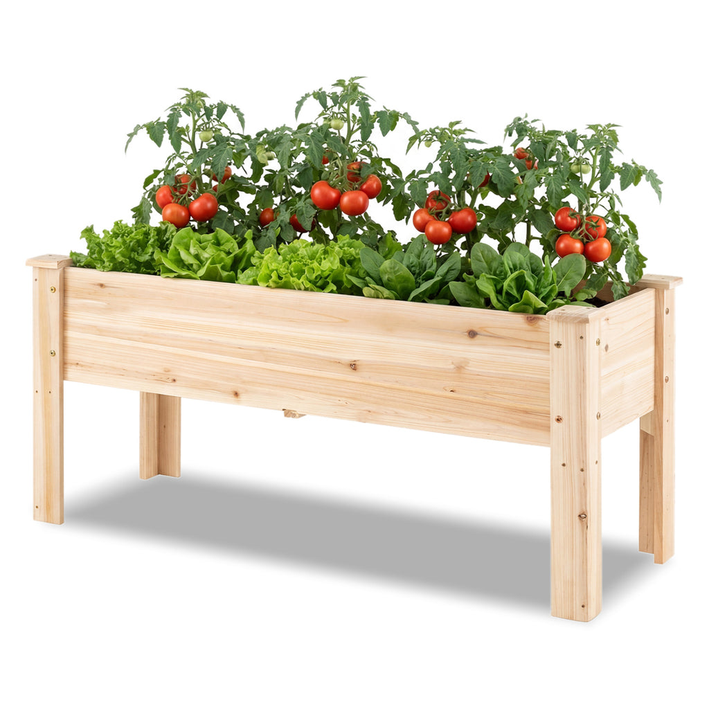 Wooden Raised Garden Bed with Legs - 47" x 18" x 20"