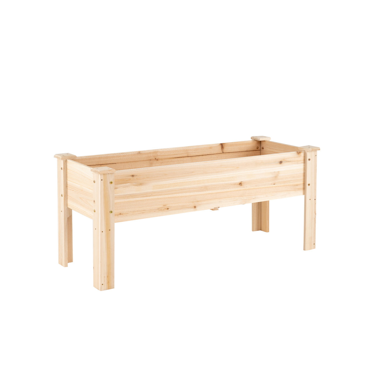 Wooden Raised Garden Bed with Legs - 47" x 18" x 20"