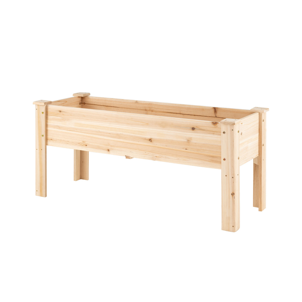 Wooden Raised Garden Bed with Legs - 47" x 18" x 20"