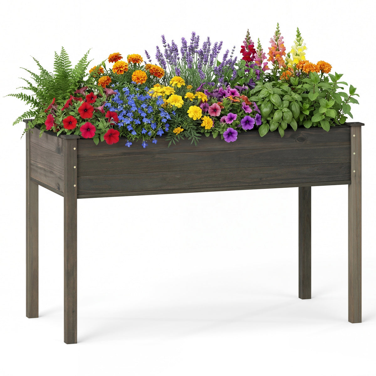 Wooden Raised Vegetable Garden Bed Elevated Grow Planter