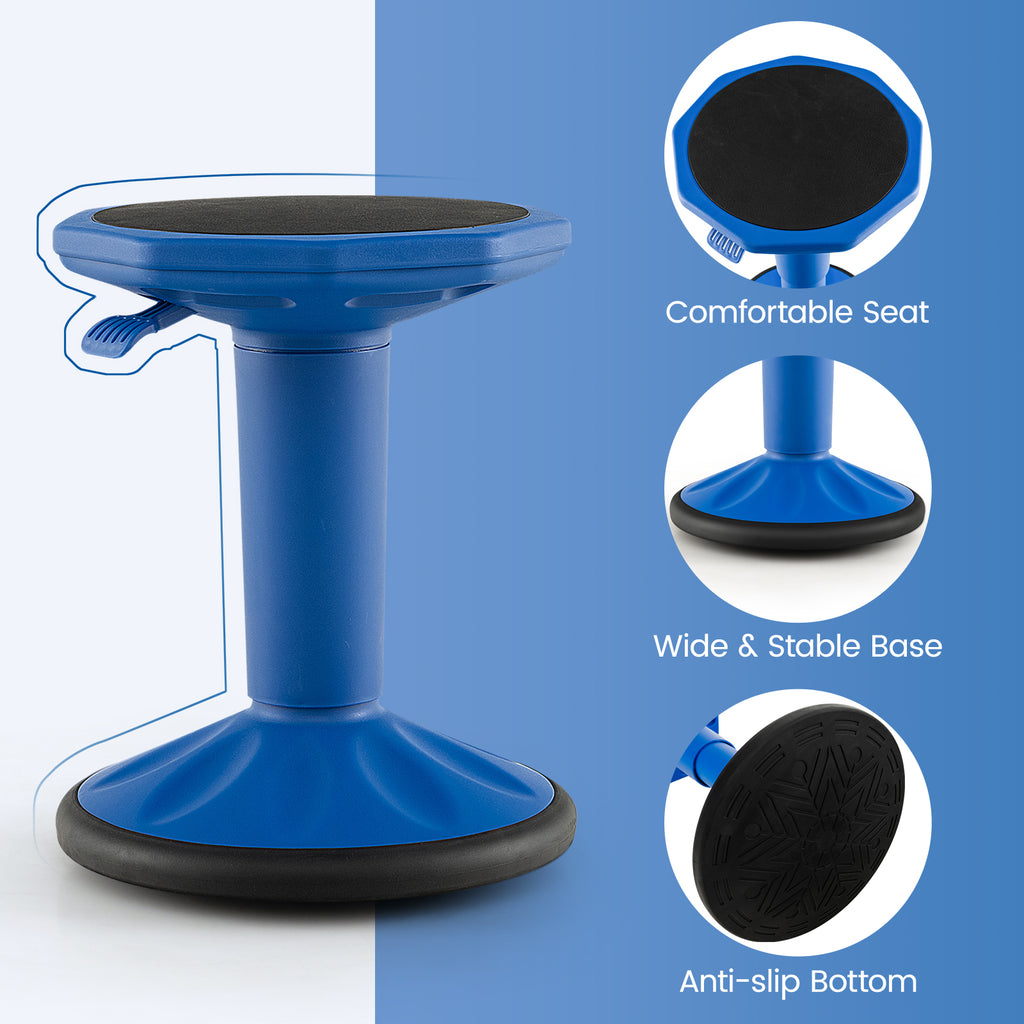 Adjustable Wobble Stool for Kids – Navy Active Learning Chair