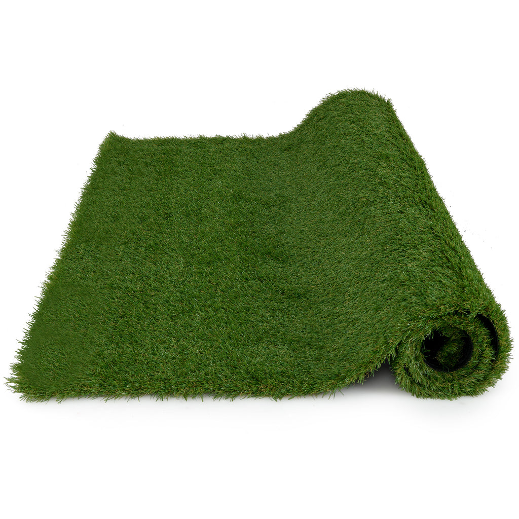 XL Indoor Outdoor Synthetic Turf Mat with Drainage Holes - Realistic Look