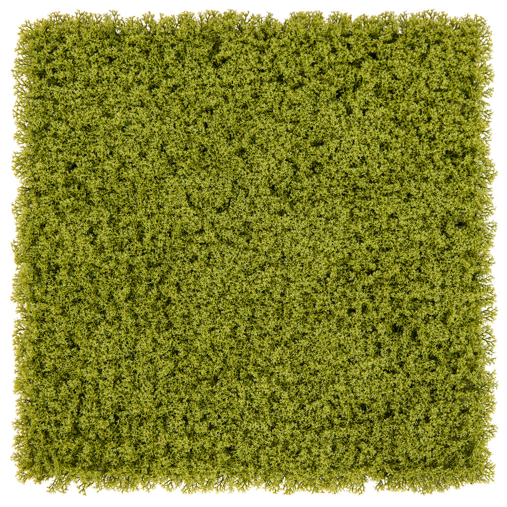 Artificial Grass Wall Panels - Light Green, 20x20 Inches, 12 Pieces for Garden & Balcony
