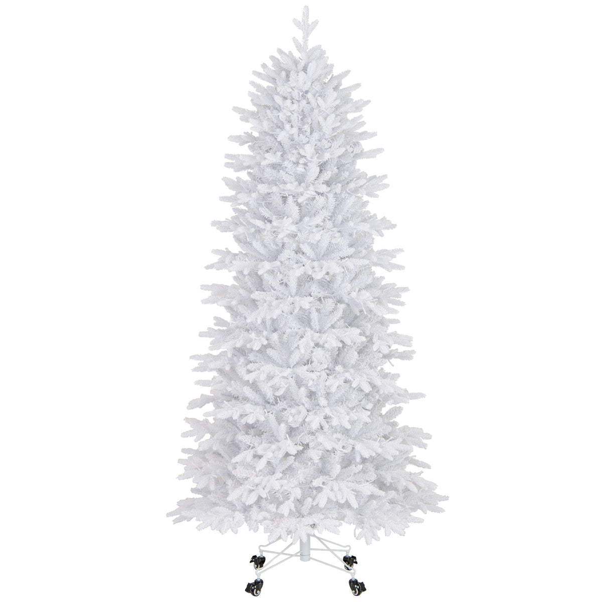 7 FT Artificial Christmas Tree with 1880 Branch Tips, Flocked Holiday Decor
