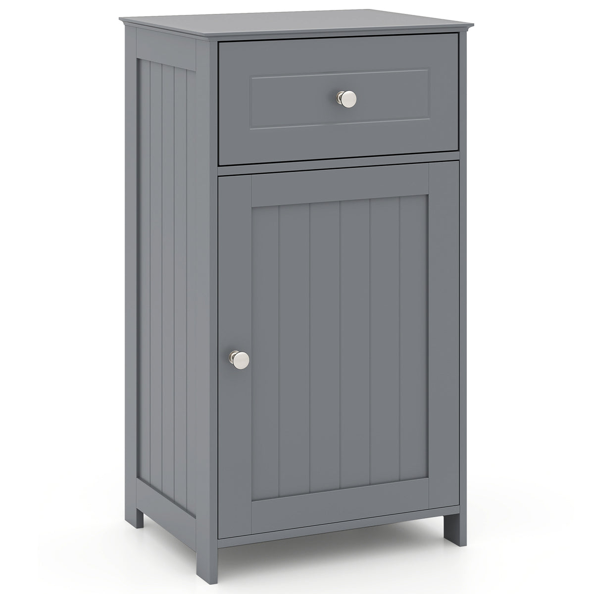 Bathroom Cabinet with Drawer Single Door Adjustable Shelf