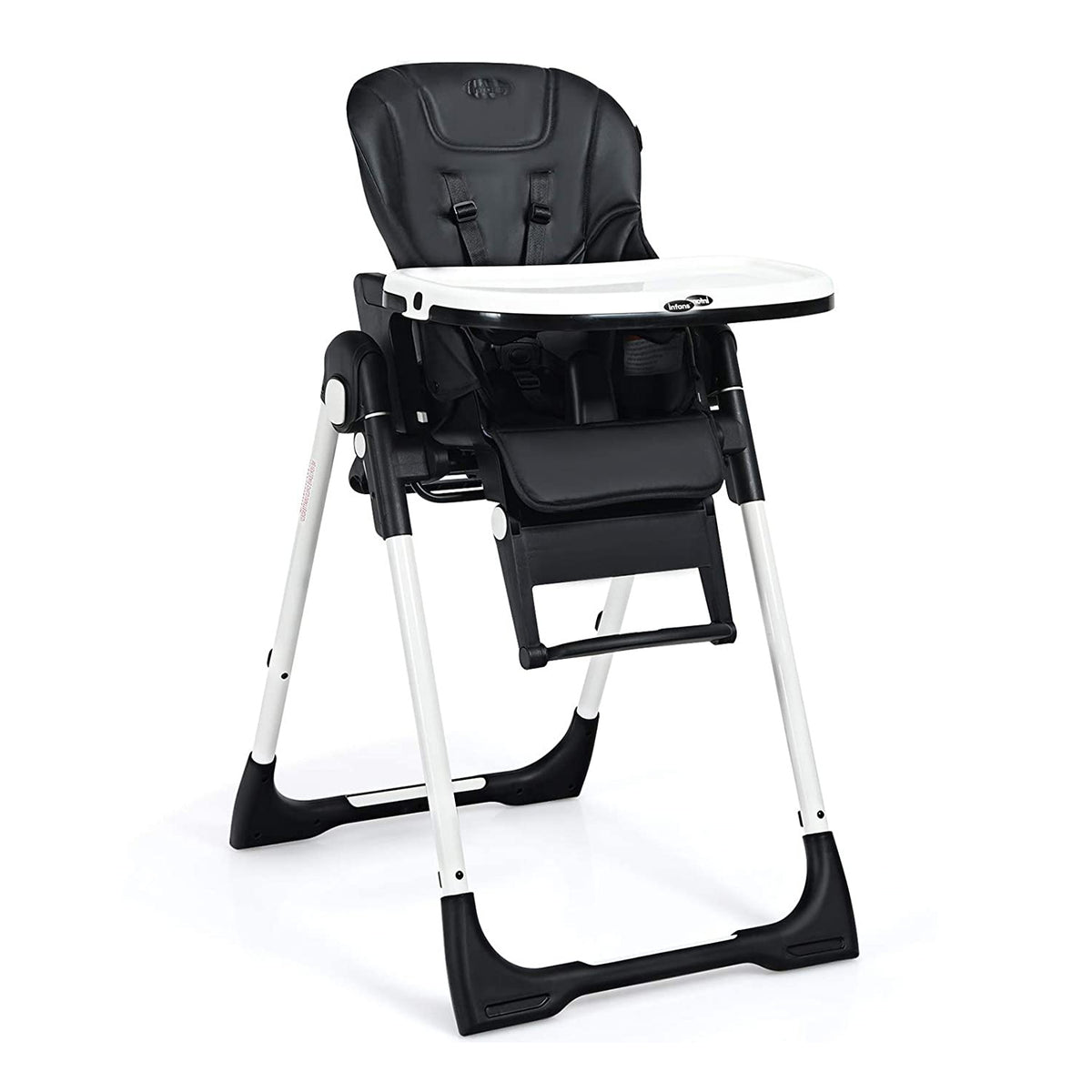 Costway 4-in-1 Baby High Chair Booster Seat Black with Adjustable Height & Recline