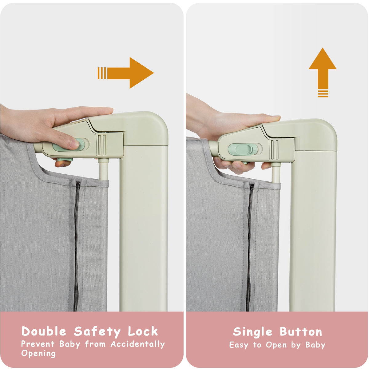 Toddler Bed Rail Guard - Adjustable Height with Safety Lock, S Variation
