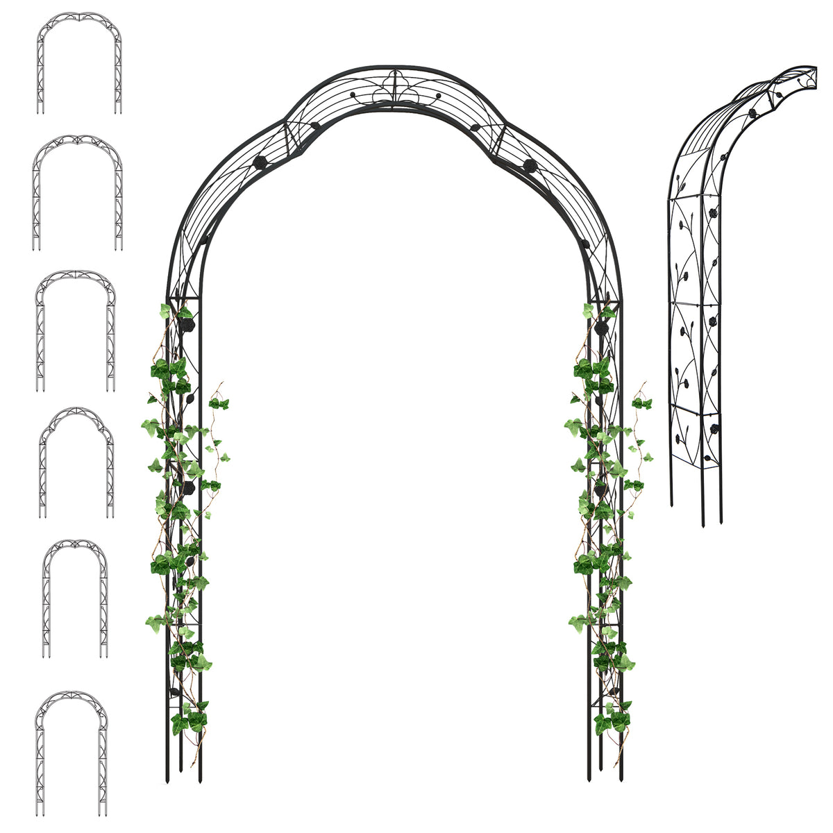 Garden Arch Arbor Trellis for Climbing Plants Roses Vines