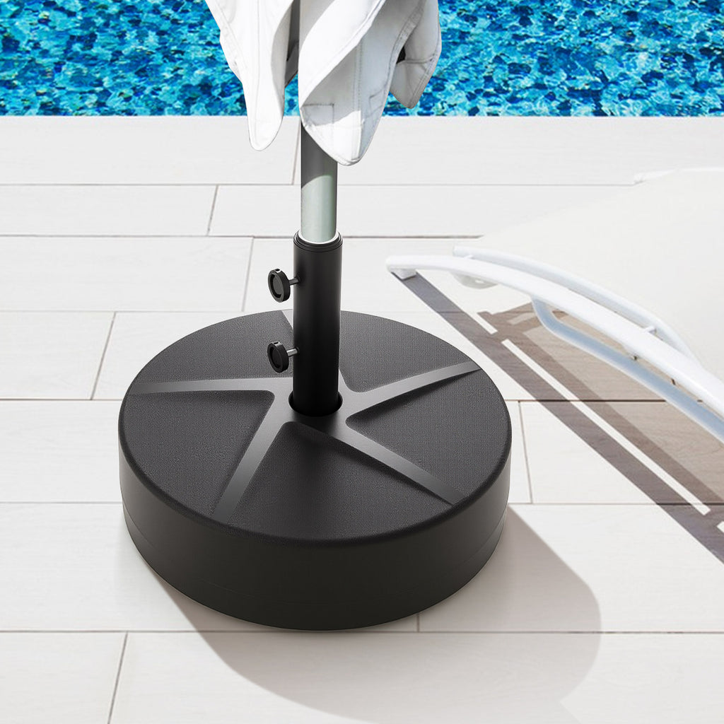 Patio Umbrella Base 88LBS Capacity Water and Sand Fillable Market
