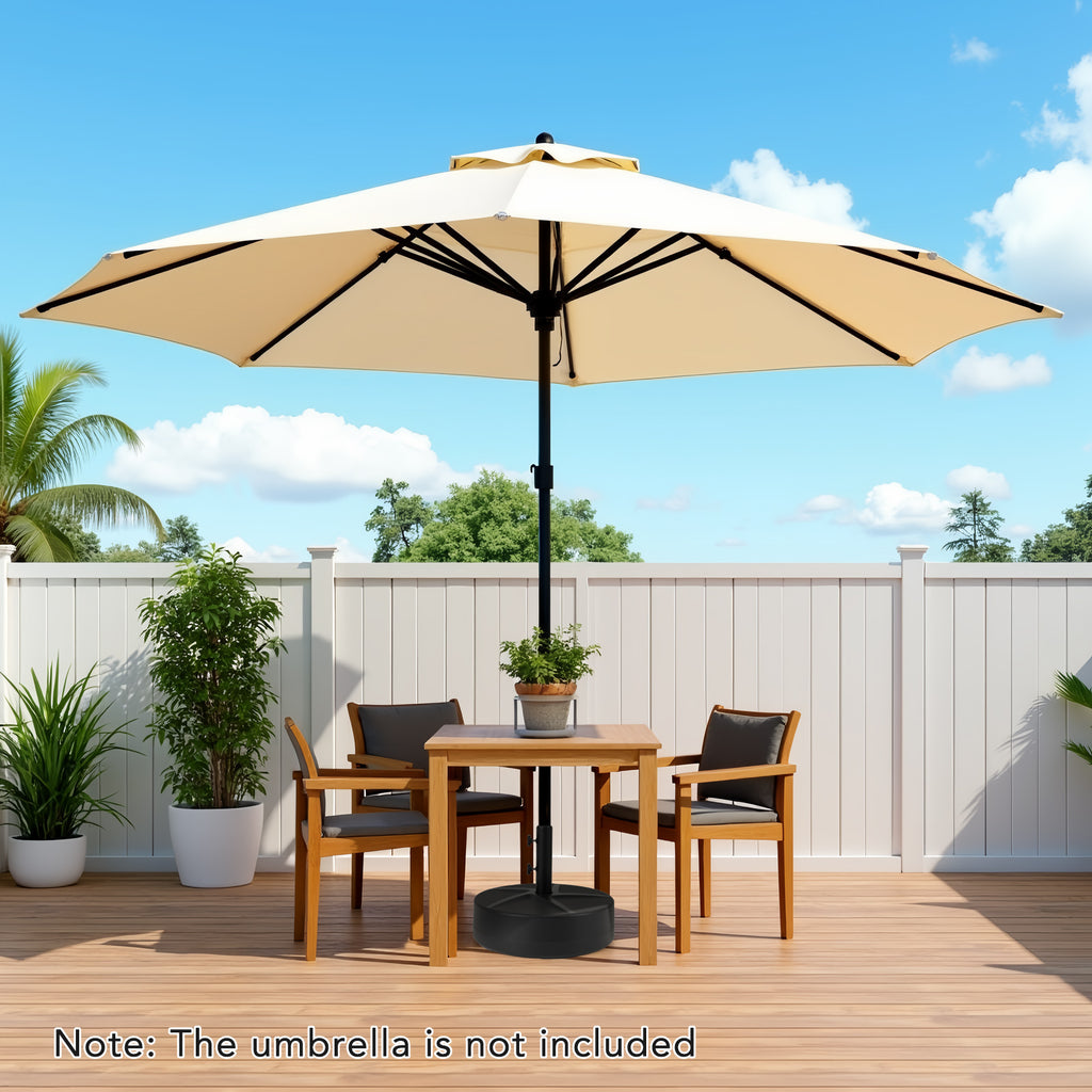 Patio Umbrella Base 88LBS Capacity Water and Sand Fillable Market