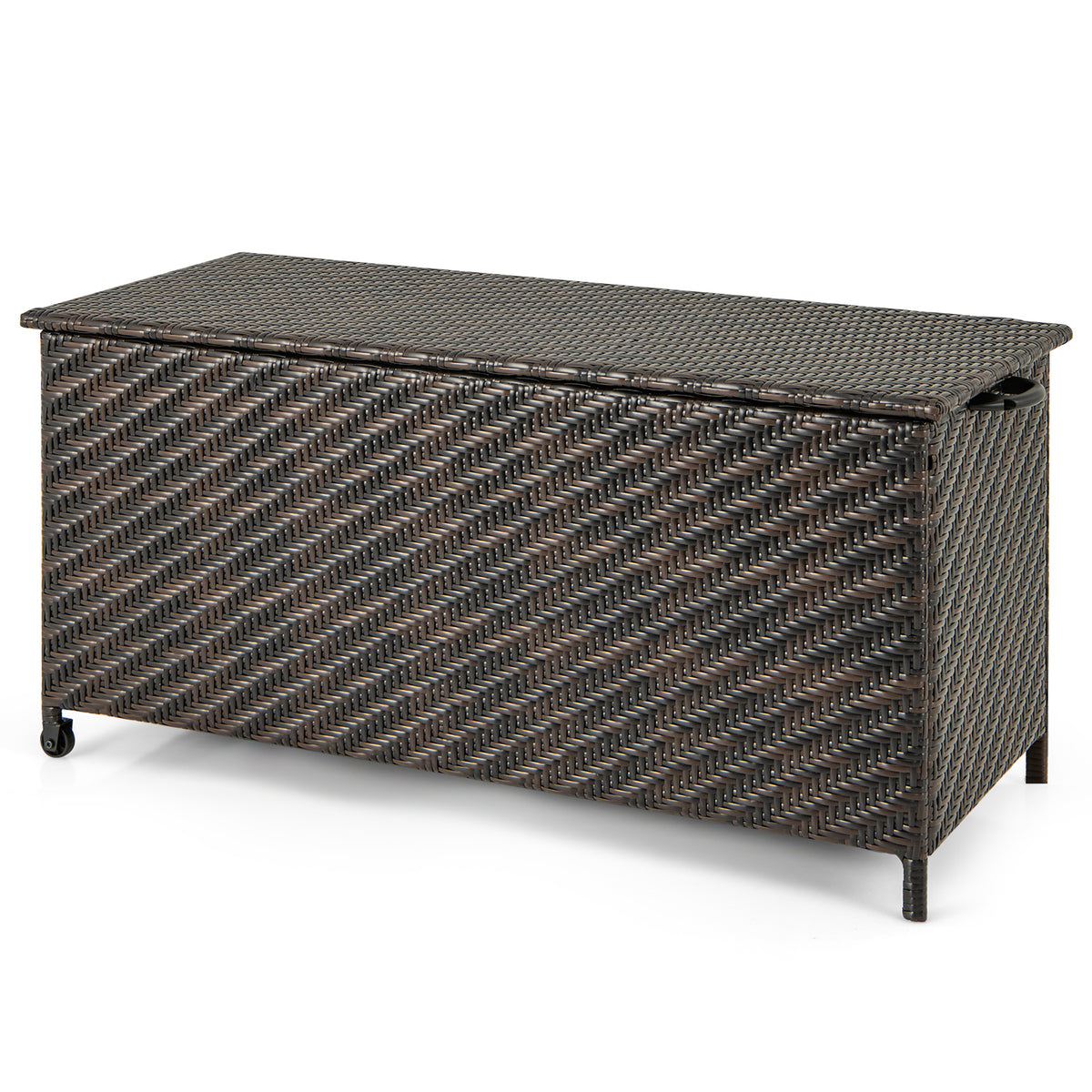 85 Gallon Outdoor Storage Box with Removable Liner - Brown