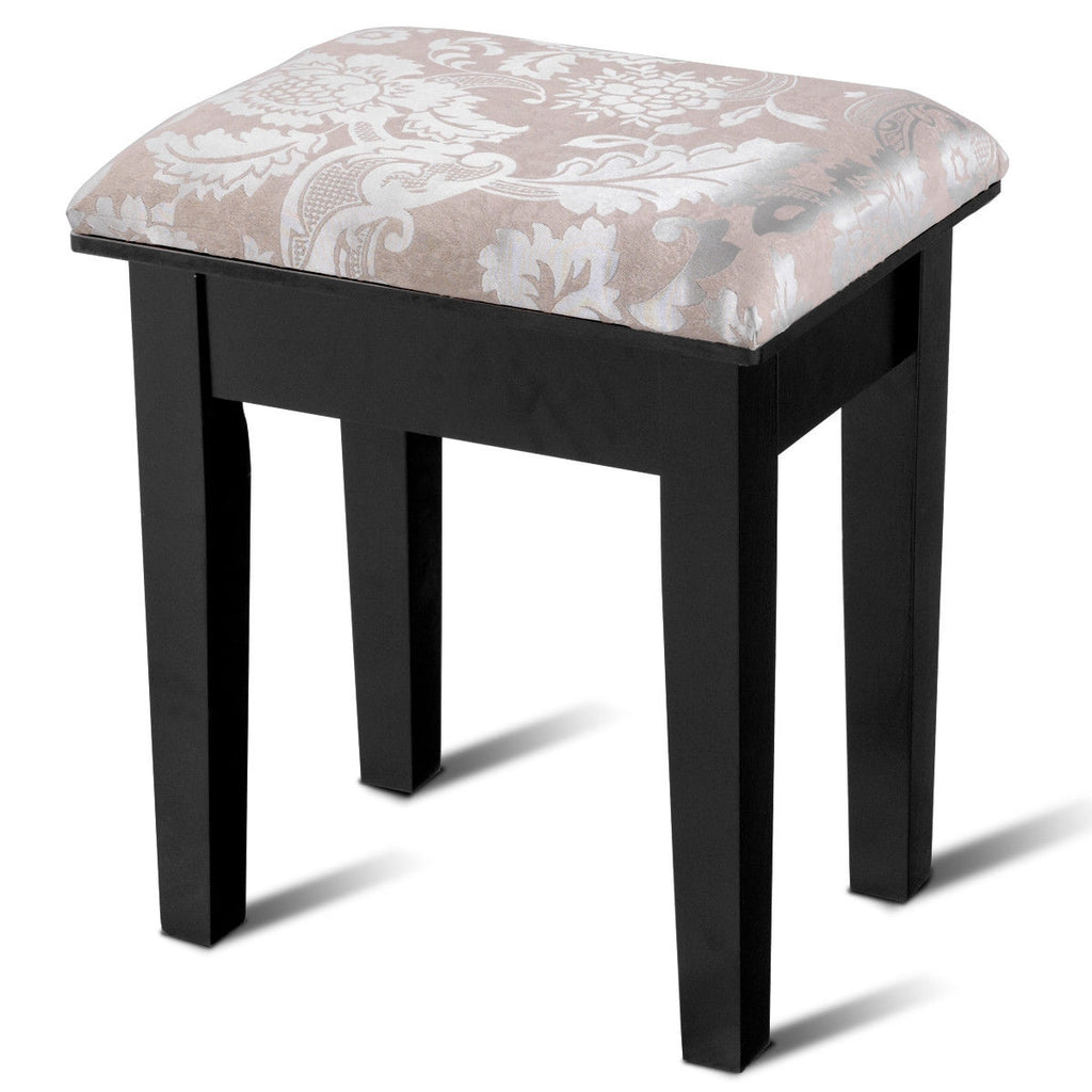 Dressing Table with Large Makeup Mirror & Stool