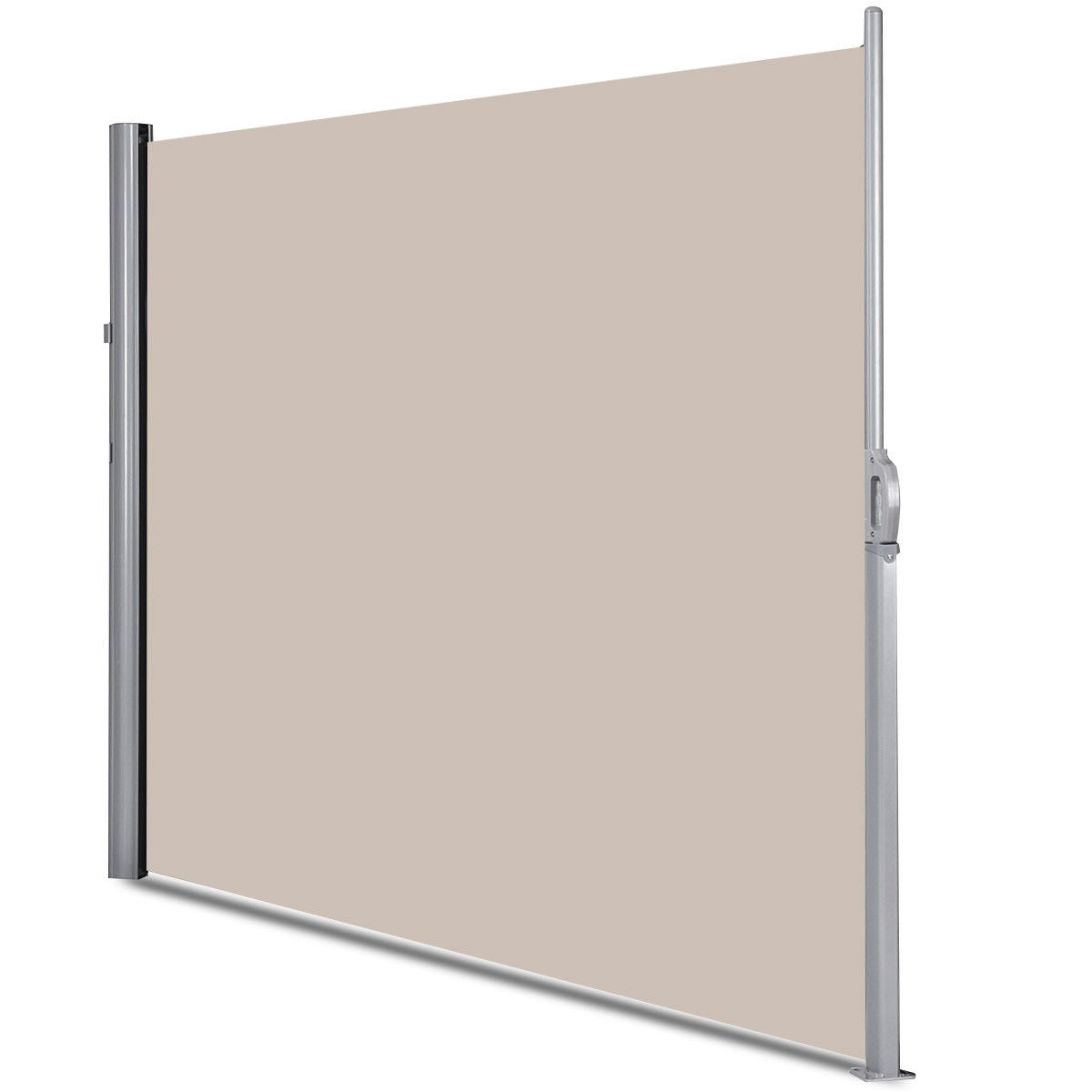 Patio Retractable Side Awning Screen Divider – 118.5 x 63 Inch