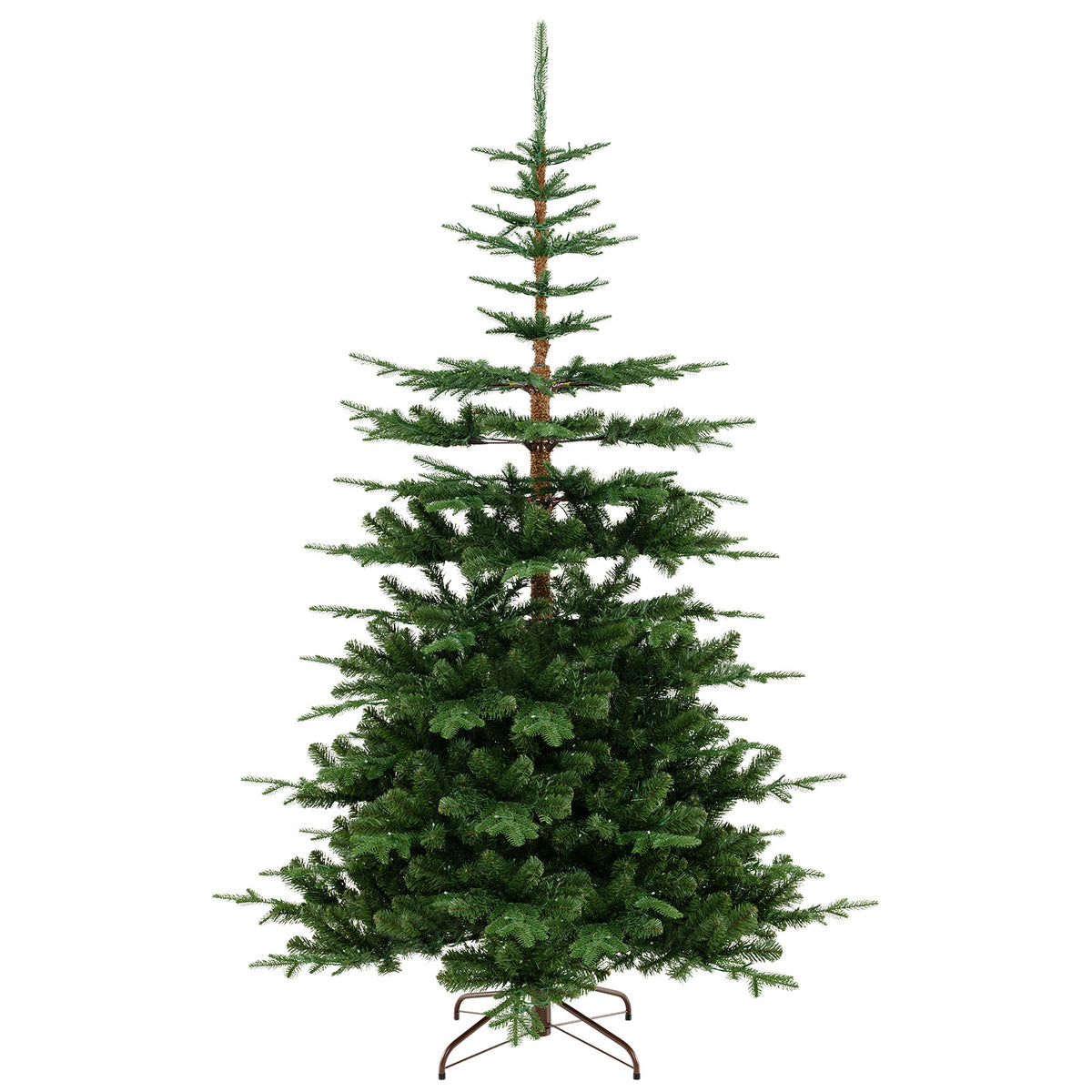 7Ft Hinged Artificial Christmas Tree with 1303 Tips & Warm White Lights