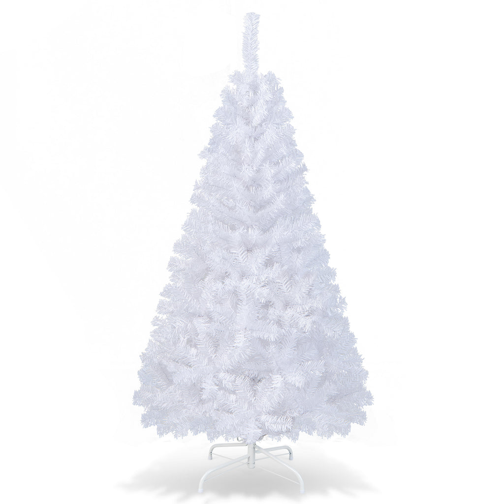Green 6ft Artificial Christmas Tree with 568 Branch Tips & Warm White LED Lights