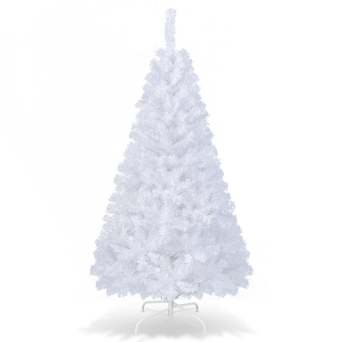 Green 6ft Artificial Christmas Tree with 568 Branch Tips & Warm White LED Lights