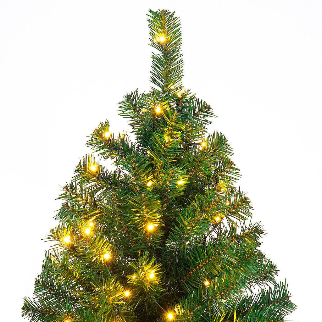 9 Feet Pre-Lit PVC Artificial Christmas Tree with 700 LED Lights - 9 Ft with LED Light