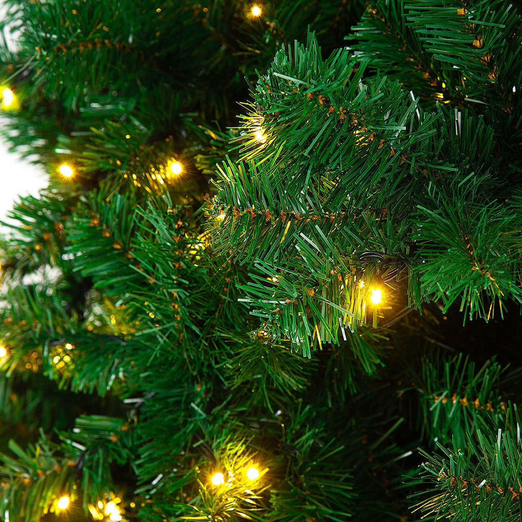 9 Feet Pre-Lit PVC Artificial Christmas Tree with 700 LED Lights - 9 Ft with LED Light
