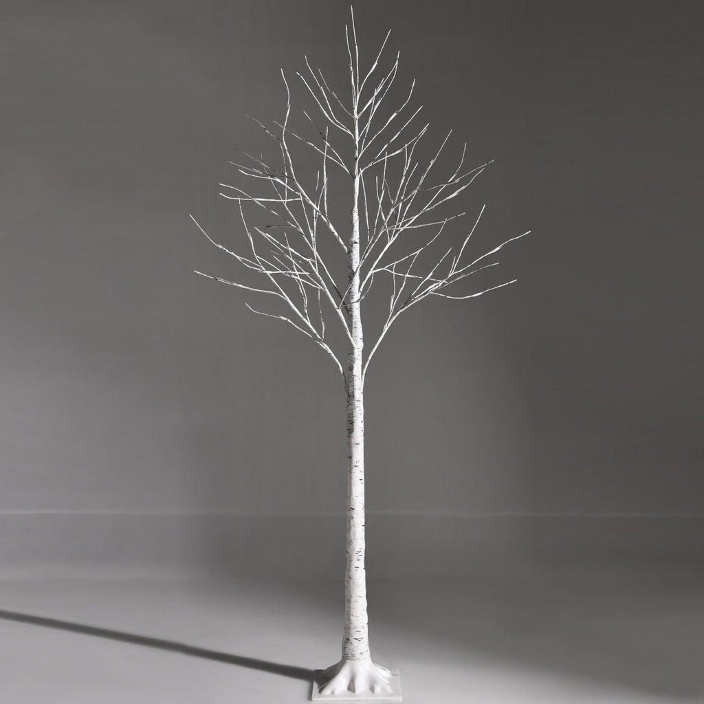 5 Feet Pre-lit Birch Tree with 72 LED Lights Indoor Christmas Decoration