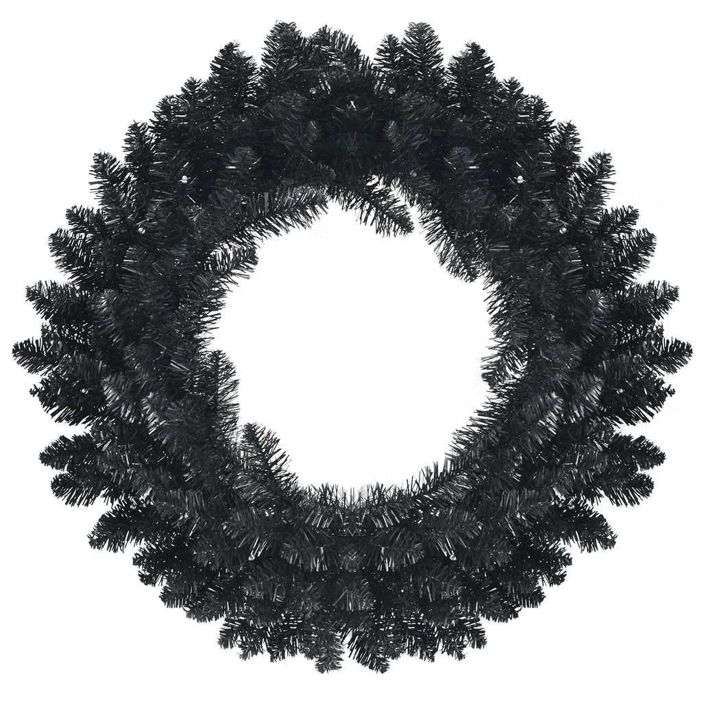 24 Inch Pre-lit Halloween Wreath with Purple LED Lights - Variation of THIS listing
