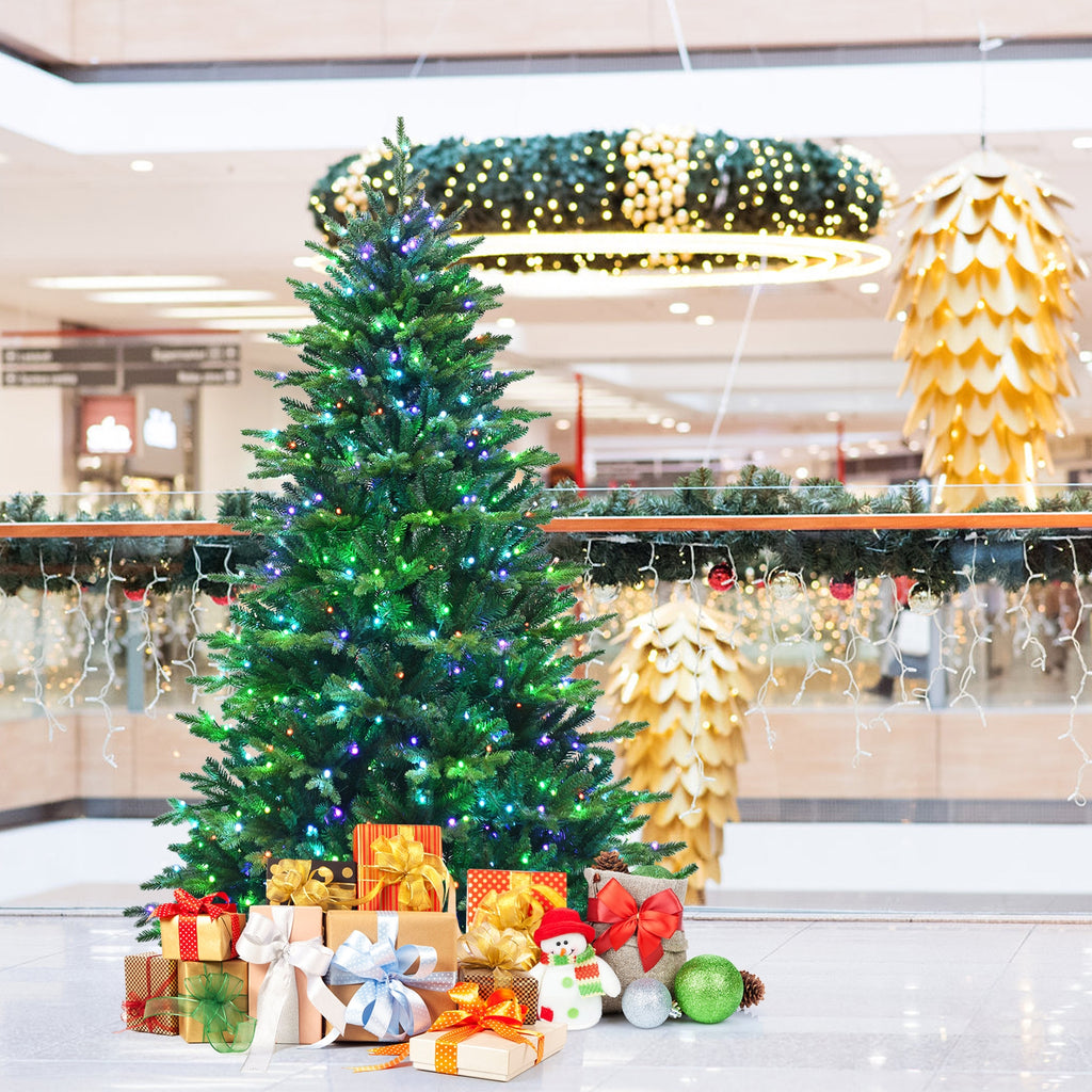 7 ft Pre-lit Artificial Christmas Tree with App-Controlled LED Lights