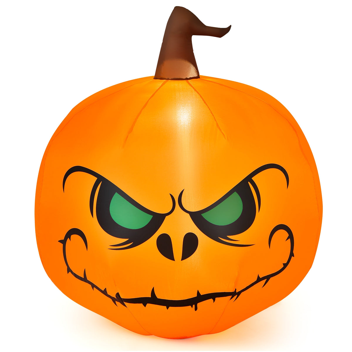 Halloween Inflatable Pumpkin with Built-In LED Light, 4 Feet Indoor Outdoor Decor
