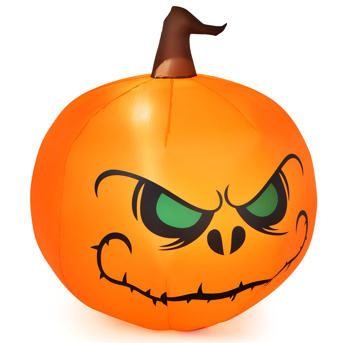 Halloween Inflatable Pumpkin with Built-In LED Light, 4 Feet Indoor Outdoor Decor